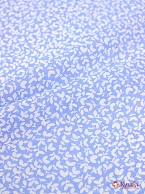 Вискоза с хлопком "Ветерок на винтажно-голубом", ш.1,46м, хл-70%, вискоза-30%, 90гр/м.кв